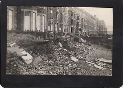 Aberystwyth Storm Damage 1938 Cardiganshire Real Photographic Postcard RPPC • £17.99