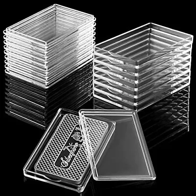Silver Bar Case 1 Oz Silver Bar Holder Clear Acrylic Storage Container Fit 15 • $20.23