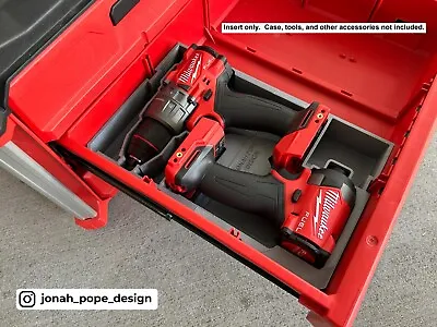 Milwaukee Packout Tool Box Drawer Insert For M18 Drill And Impact (Insert Only) • $68.99