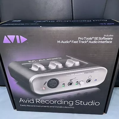 M-Audio Fast Track Avid USB Music Recording Studio Interface Guitar & Vocal New • $69