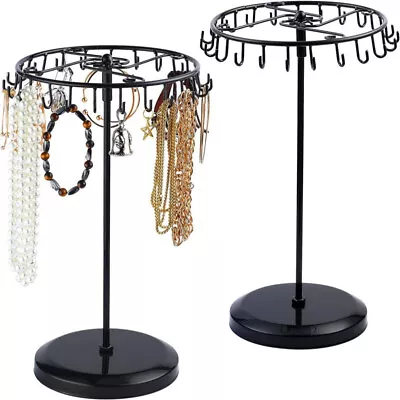 Iron Art Rotating Earring Necklace Jewelry Display Rack Stand Organizer Hanger • $28.80