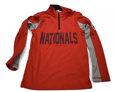 MLB Youth Boys Washington Nationals 1/4 Zip Pullover Top Look S (8) • $7.99