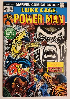 Luke Cage Power Man #19 (1974 Marvel) 1st App Cottonmouth MVS Intact • $19.99