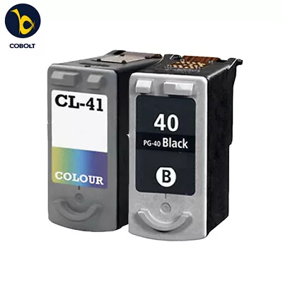 2 INK CARTRIDGE PG40 CL41 For Canon IP1700 IP1800 IP1900 IP2200 • £20.99