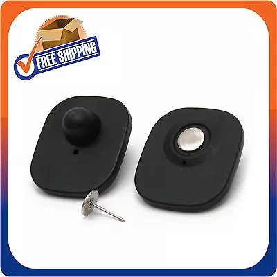 1000 Checkpoint Security Compatible Rf 8.2mhz Mini Tag Black W/pin Eas Antitheft • $189.99