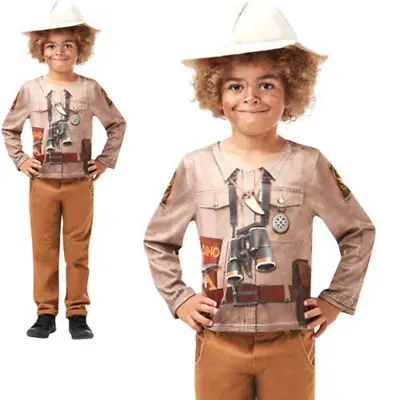 Dino Explorer Boys Costume Safari Jungle Fancy Dress Outfit Kids • $59.44