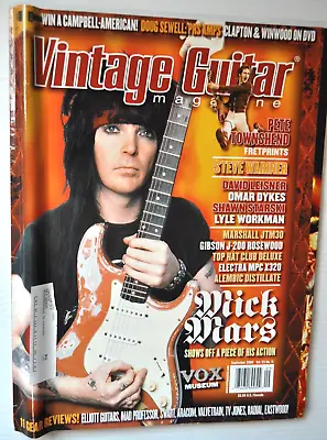 Vintage Guitar Magazine Sept 2009 Mick Mars Pete Townshend Steve Wariner Vox • $12.99