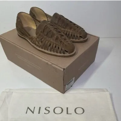 Nisolo Huarache Water Resistant Sandal Tobacco Men's US Size 12M • $57.99