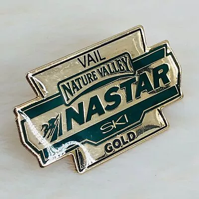 Nature Valley NASTAR Gold Ski Award Lapel Pin - Vail Colorado • $7.99