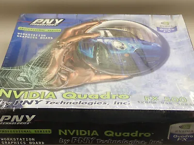 PNY / NVIDIA Quadro FX 500 128MB DDR Graphics Card VCQFZ500-PB • $98.99