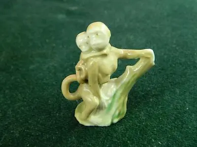 Vintage Wade Whimsie Early Mother And Baby  Monkey  From The Late 50's • £7.28