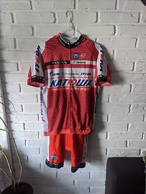 Team Katusha Katiowa Cycling Bib & Jersey Set Sms Santini Sz Xl • $45