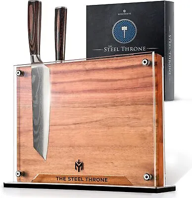 Knife Block Kitchen Magnetic Knife Holder Without Knives Double Side Acrylic • $35.99