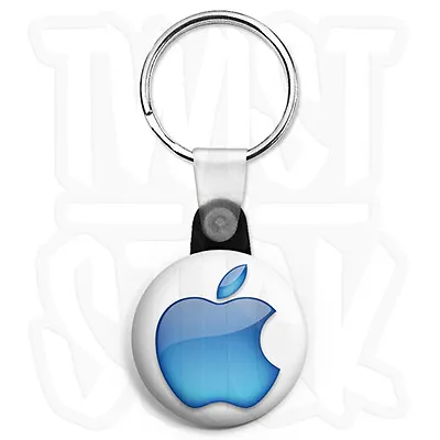 £2.49 • Buy Apple - Mac Aqua Logo - Keyring Button Badge - 25mm Keyrings, Zip Pull Option