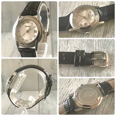 GUCCI 5500L Watch 27mm Quartz Silver Dial Belt Ladies Vintage Antique Working • $316.18