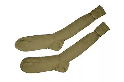 £4.95 • Buy Italian Army Socks Long Length Antibacterial 12 - 43 / 44 Khaki Beige Sand