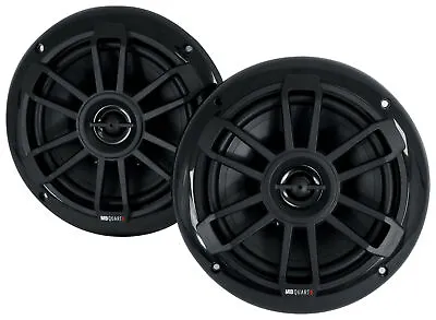 (2) MB QUART NF1-116B 6.5  80 Watt Marine 2-Way Coaxial Black Speakers For Boat • $44.49