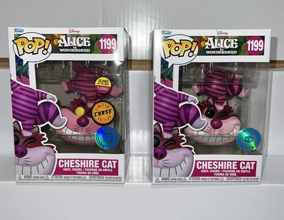 $36 • Buy FUNKO POP! PIAB Exclusive Cheshire Cat Glow Flocked Chase + Common Pop In A Box