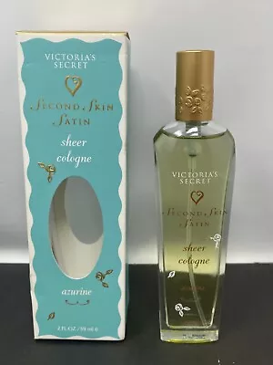 Victoria's Secret - Second Skin Satin AZURINE Sheer Cologne - 2 Fl Oz/59ml NEW • $69.95