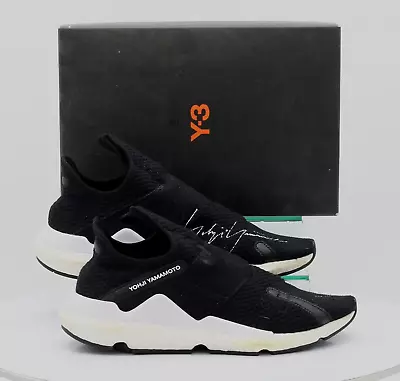 Adidas Y-3 Reberu Mens Trainers Uk 9 Eu 43 1/3 Black Knit Rrp £330 Gr • £112.50