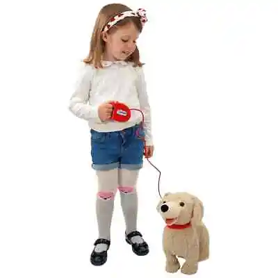 £38.99 • Buy Fluffy Plush Walking Licking Dog Toy Electronic Pet Puppy Barking Sounds Lead UK
