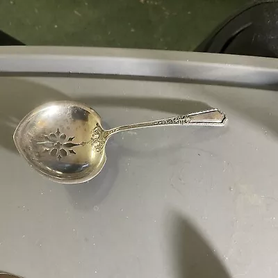 Sterling Minature Antique Serving  Spoon  Signed And Hall Marked PAT. 1923 • $29.99