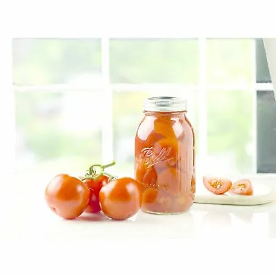 Single MASON JAR Ball QUART 32 Oz Regular Mouth Canning Lids Bands Clear Glass • $2.99