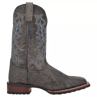 Laredo Winfield Square Toe Cowboy  Mens Grey Casual Boots 7949 • $99.99