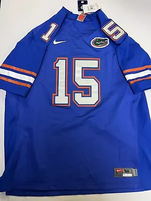 Nike Florida Gators Jersey NWT Blue Stitched Size 56 #15 3XL Authentic New READ • $67.50