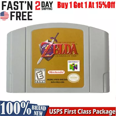 The Legend Of Zelda Ocarina Of Time Game Cartridge For Nintendo N64 Console • $19.79