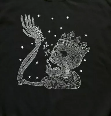 Rex Mortis King Death Gothic Folklore Fantasy Horrorl T-Shirt By Mike Vivisector • $20