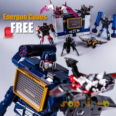 Transformed G1 THF Soundwave SIX Cassette Tapes MP-13 Figures FREE Stickers • $38.99