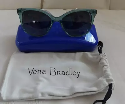 VERA BRADLEY Sunglasses Ariel Blue Clear - Hanging Around Sloths Polarized - NWT • $54.95