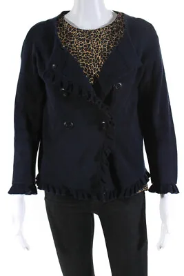 J Crew Womens Leopard Print Poplin Blouse Button Up Cardigan Size XS Small Lot 2 • $34.01