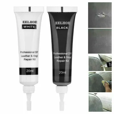 Leather Vinyl Repair Kit Refurbishing Fix Rips Burns Sofa Holes Car Boat Seat US • $7.68