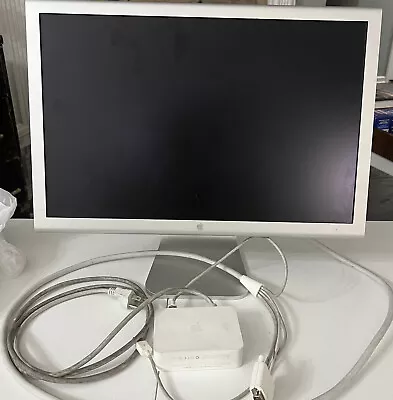 Apple 20  Cinema Display A1081 Widescreen LCD Monitor And Power   Sup PARTS ONLY • $59.94