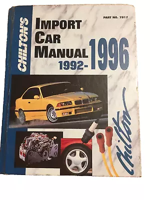 Audi BMW Saab Toyota Volvo VW 1992-1996 Shop Service Repair Manual Engine Guide • $39.99