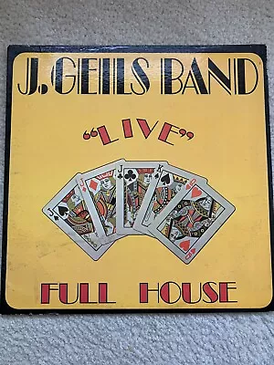 1972 The J. Geils Band  Live  Full House SD 7241 Vinyl Record Atlantic Records • $2