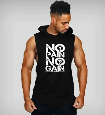 Ultimate Sleeveless Hoodie Sweatshirt For Casual Fitness Gym Bodybuilding • $21.99