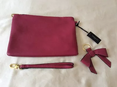 THERAPY LONDON Cerise Pink Faux Leather Clutch Bag NWT. RRP: £22 • £6