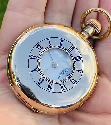 Waltham Traveler Half Hunter Pocket Watch From 1905 51mm Case. • £395