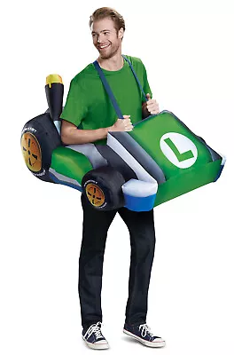 Super Mario Brothers Luigi Kart Inflatable Adult Costume • $64.26