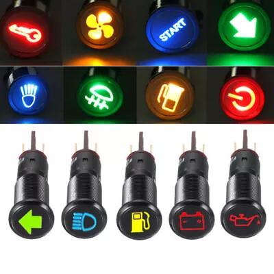 $7.12 • Buy LED Dash Panel Indicator Lamp 8/10/12/14/16mm Car Warning Pilot Light 12V