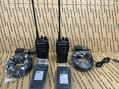 Lot Of 2 Refurbished Motorola CP200d AAH01QDC9JC2AN UHF Radios New Accessories • $575