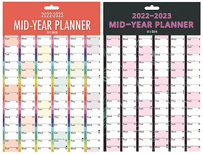 £2.45 • Buy Academic A1 Wall Planner Mid Year 2022-2023 Large Student Calendar 84cmx 60cm