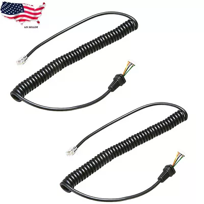 2X Microphone Cord Cable For Yaesu MH-48A6J MH-42B6J FT-2600 FT-2800 FT-2800M • $13.90