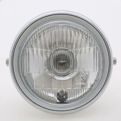 6.5   Front Light Headlight Hi/Lo Beam AmberUniversal For Motorcycle Motorbike • £34.86