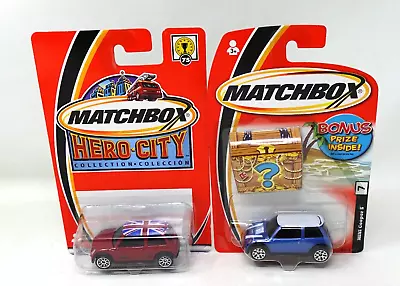 Matchbox Hero City Collection Mini Cooper S Blue  #7 Union Jack Roof #75 New • $8