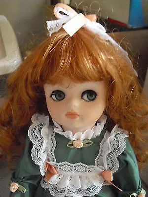1991 Maryse Nicole Signed Number Porcelain Jointed Ginny Red Hair Girl Doll 16  • $45
