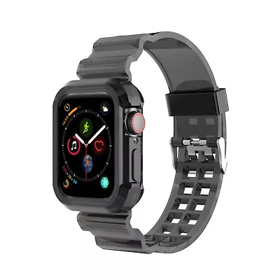 $7.99 • Buy For Apple Watch Band Series 8 7 6 5 4 321 SE Shockproof Bumper Full Case 41 45mm